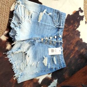 Velvet sienna super high rise shorts